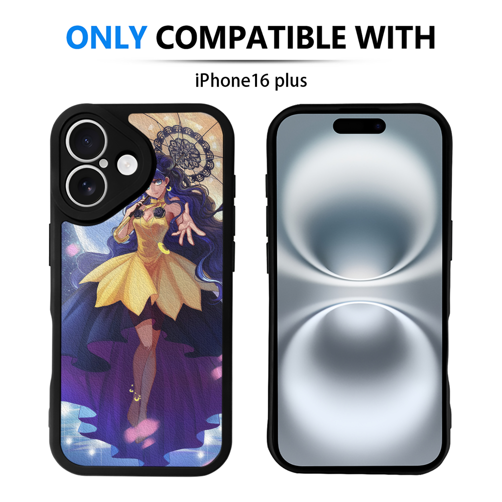（画像用） 美少女戦士セーラームーン Sailor Moon 【iPhone 16シリーズ対応】シリコンスマホケース（レザー調） 材質：シリコン